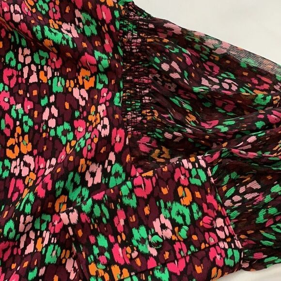 Who What Wear XS multi-color Blouse, Balloon sleeves with a 5 inch cuff - Picture 11 of 12